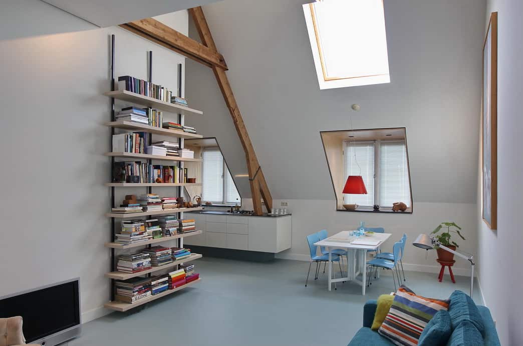 Atelierwoning in St. Annaschool, Breda. Leonardus Interieurarchitect.